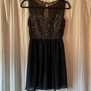 Black Speckled Dress